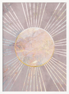 Pink Sun Rays Poster