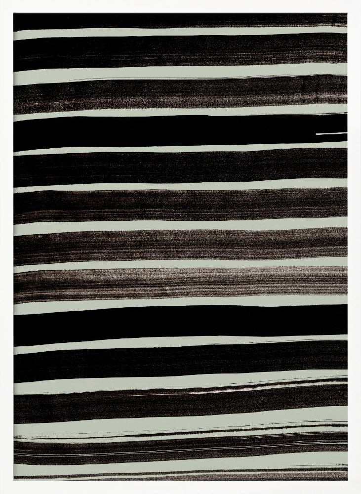 Lines in Green Poster