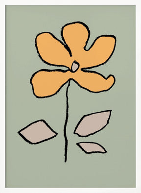 Flower Yellow and Green Poster