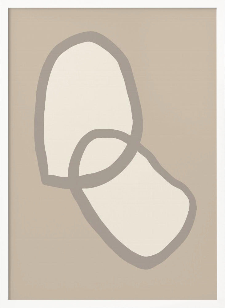 Shape 10 Beige Poster