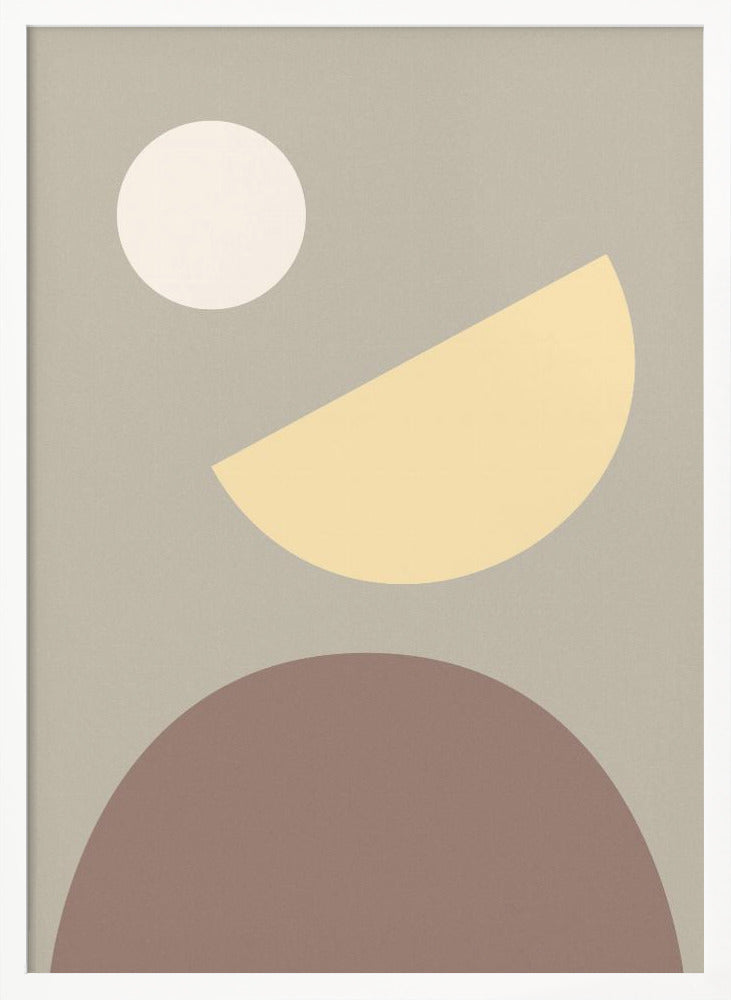 Arches Yellow and Gray Poster