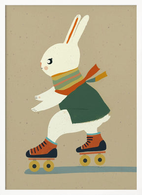 Inline Skating Bunny Poster