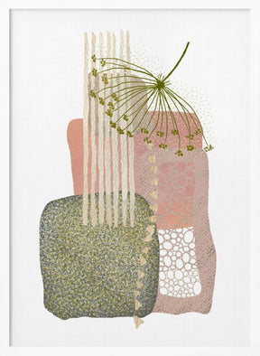 Delicate Pink and Green-3 Poster