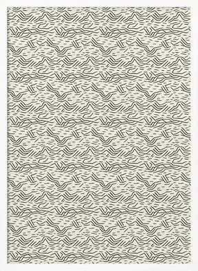 Thin Zig Zag Pattern Poster