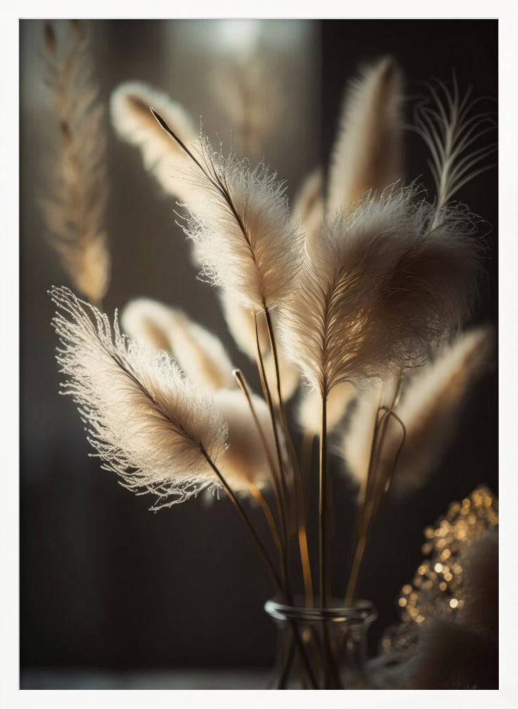 Pampas Grass In Sunlight Poster