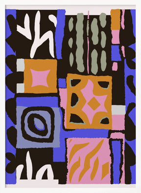 Purple Peru Pattern Poster