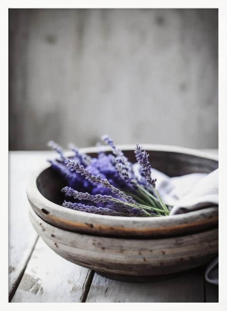 Lavender In Bowl Poster