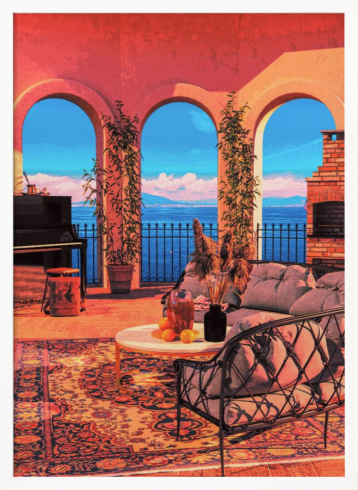 Piano Terrace Poster