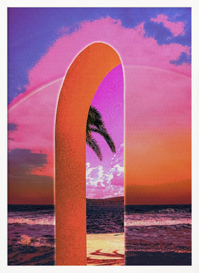 Portal Vaporwave Poster