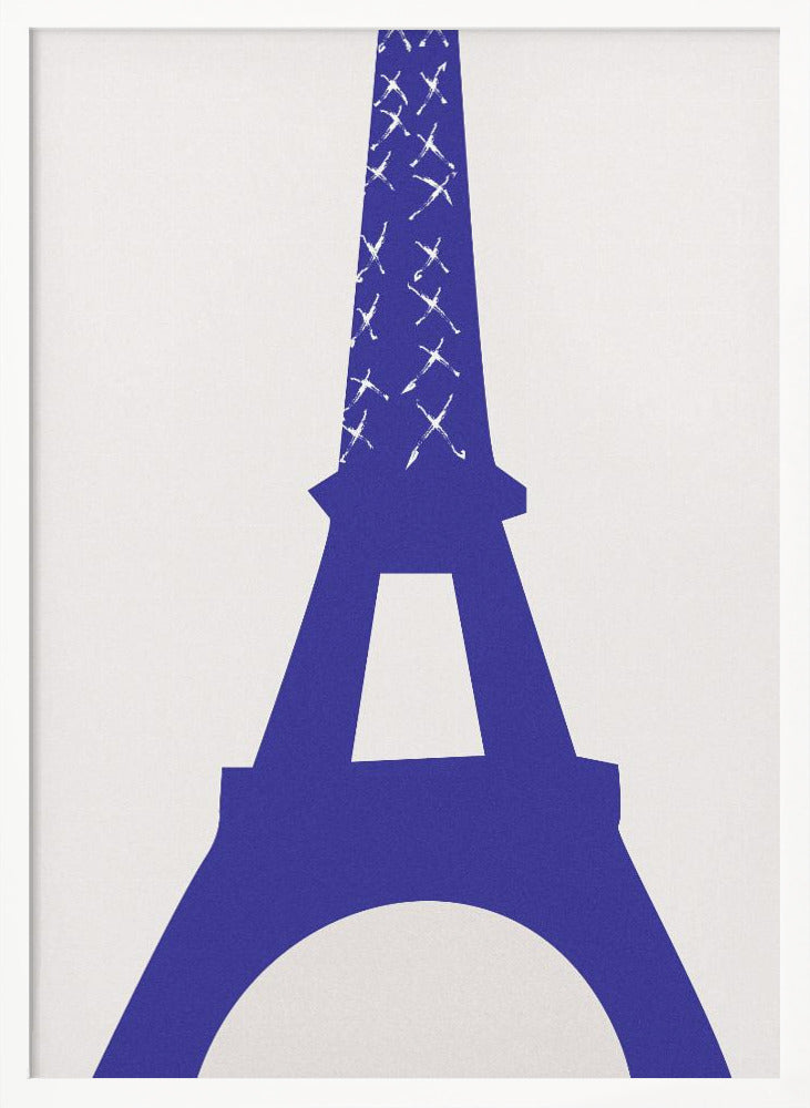 Eiffel Bleu Poster