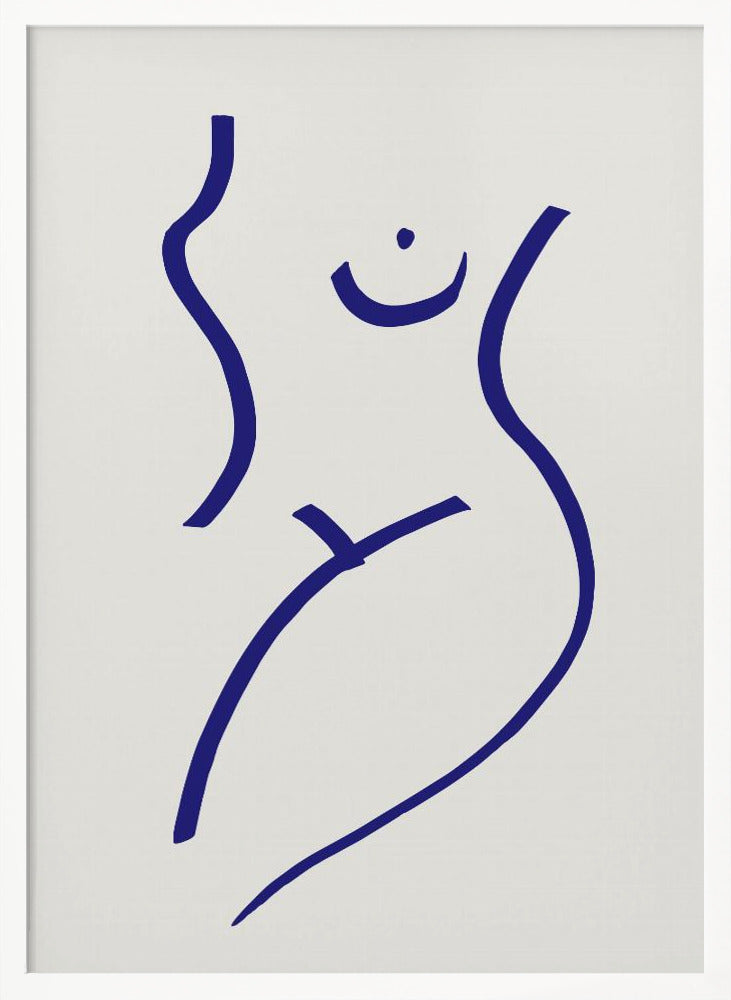 Nude Blue Poster