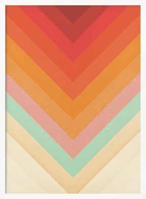 Rainbow Chevrons Poster