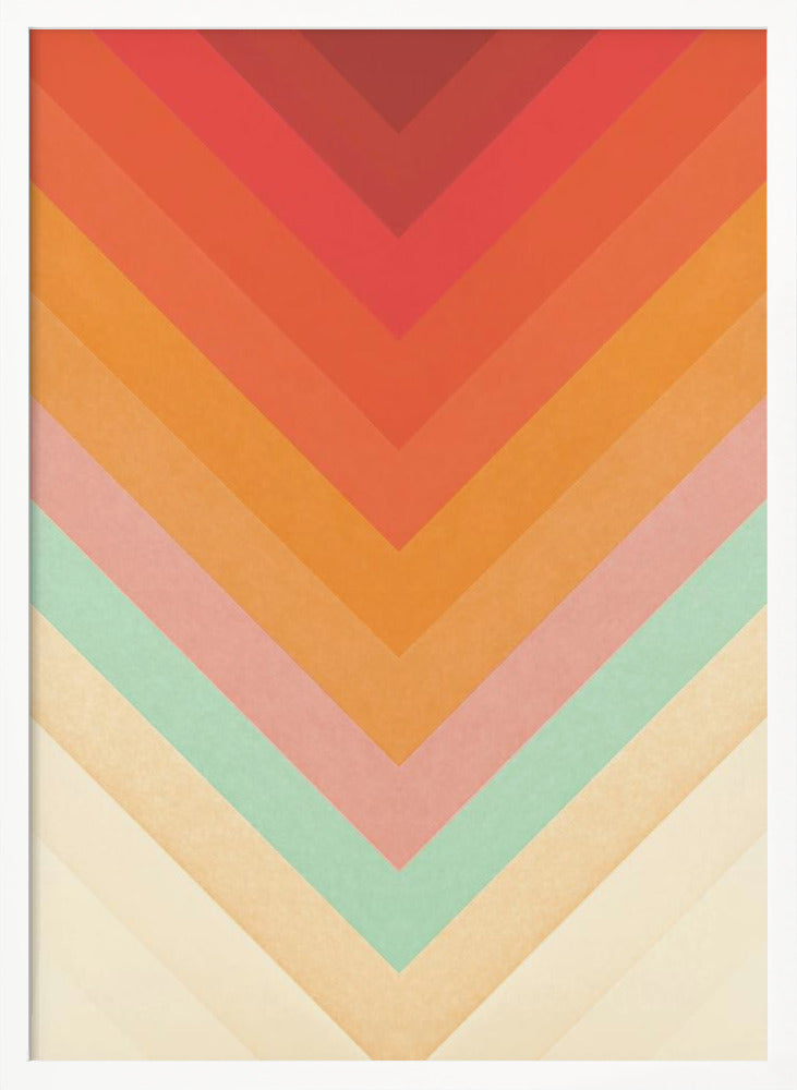 Rainbow Chevrons Poster