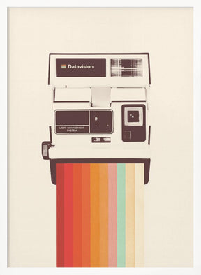 Instant Camera Rainbow Poster