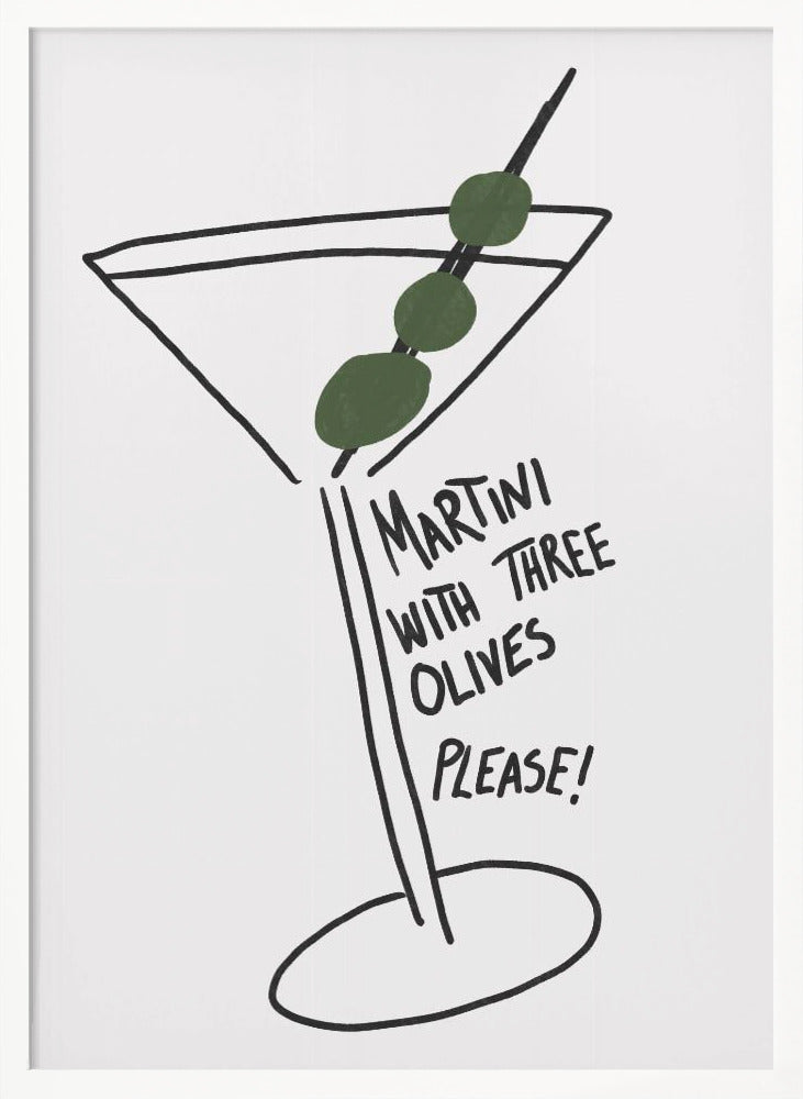 Martini Three Olives Poster