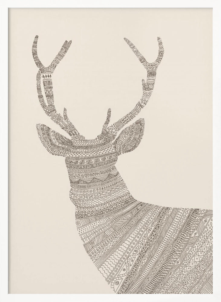 Stag Beige Poster