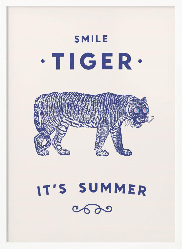 Smile Tiger Poster