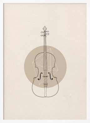 Cello Geo Poster