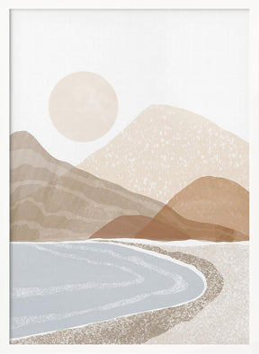 Beach Sunset Art Poster