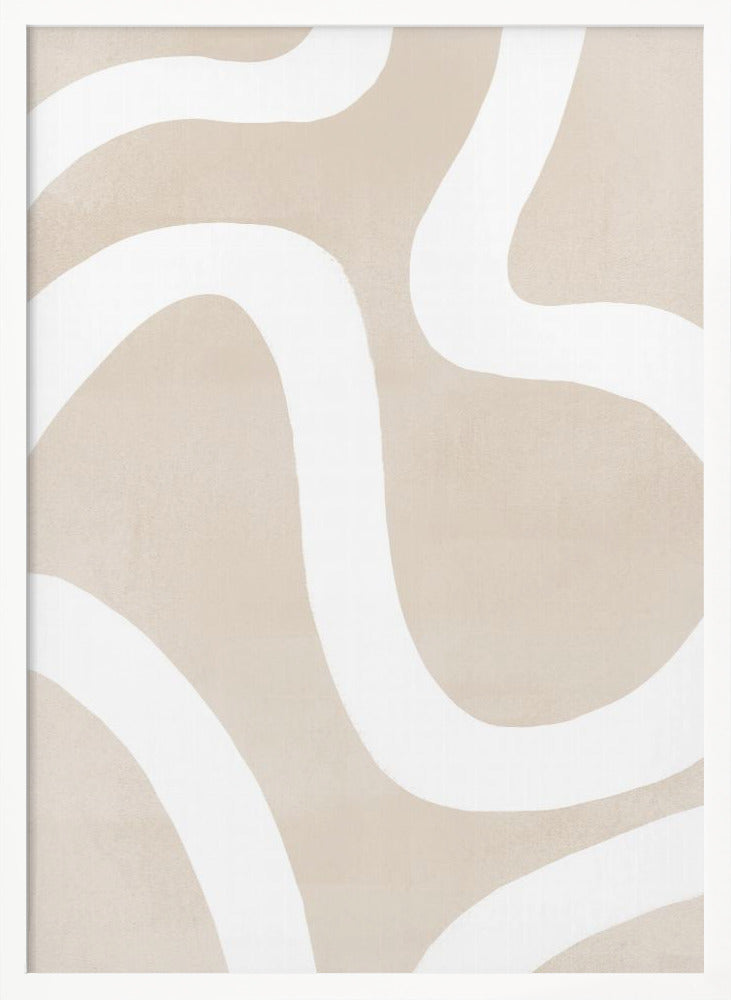 Squiggly Abstract Art Poster