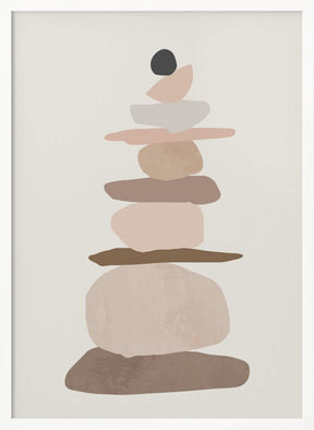 Rock balancing Art Poster