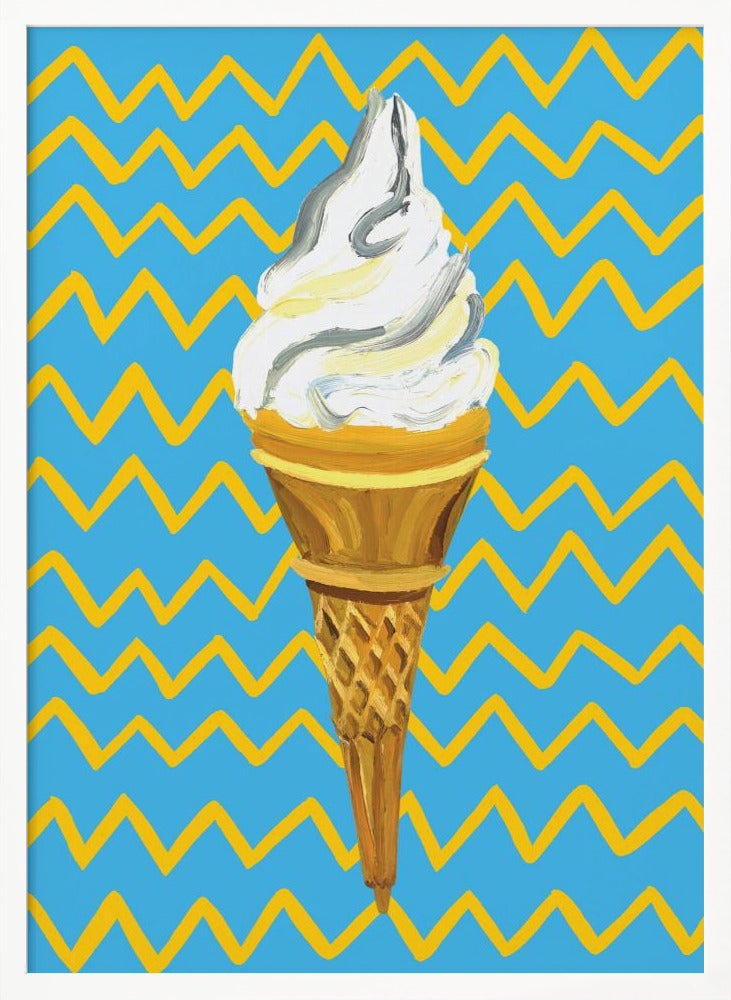 Ice Cream Blue Poster