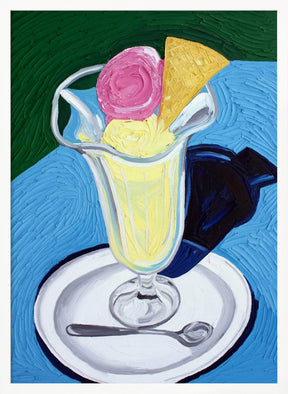 Raspberry and Vanilla Ice Cream Poster