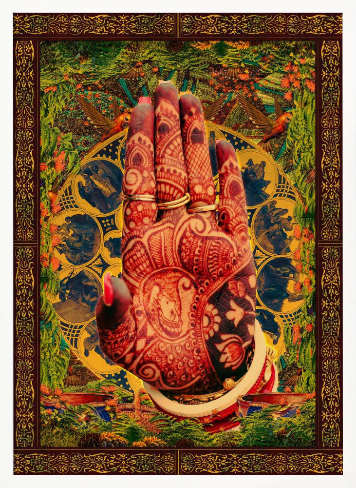 Henna Hand Poster