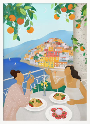 Girls in Positano Poster