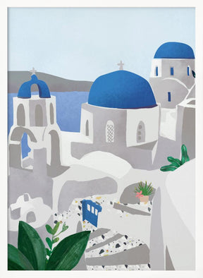 Santorini island Poster