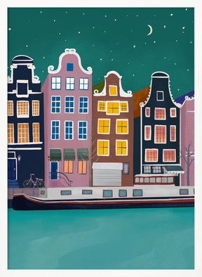 Amsterdam by night Poster