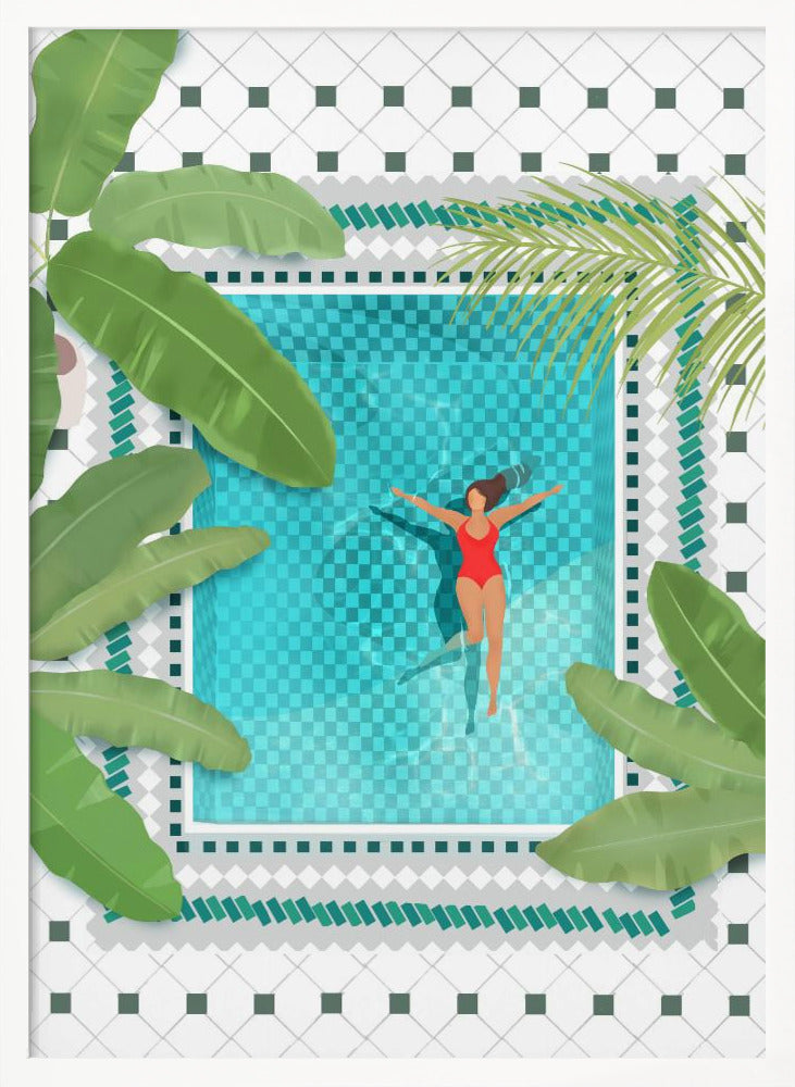 Riad Pool Poster