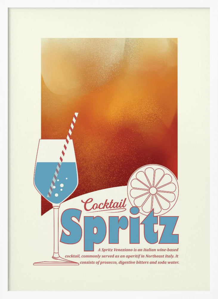 Aperol Spritz print Poster