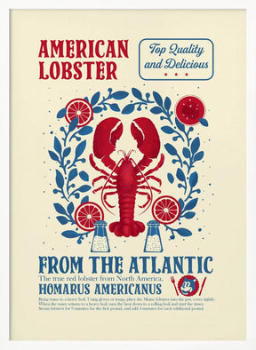 Lobster kitchen print Poster