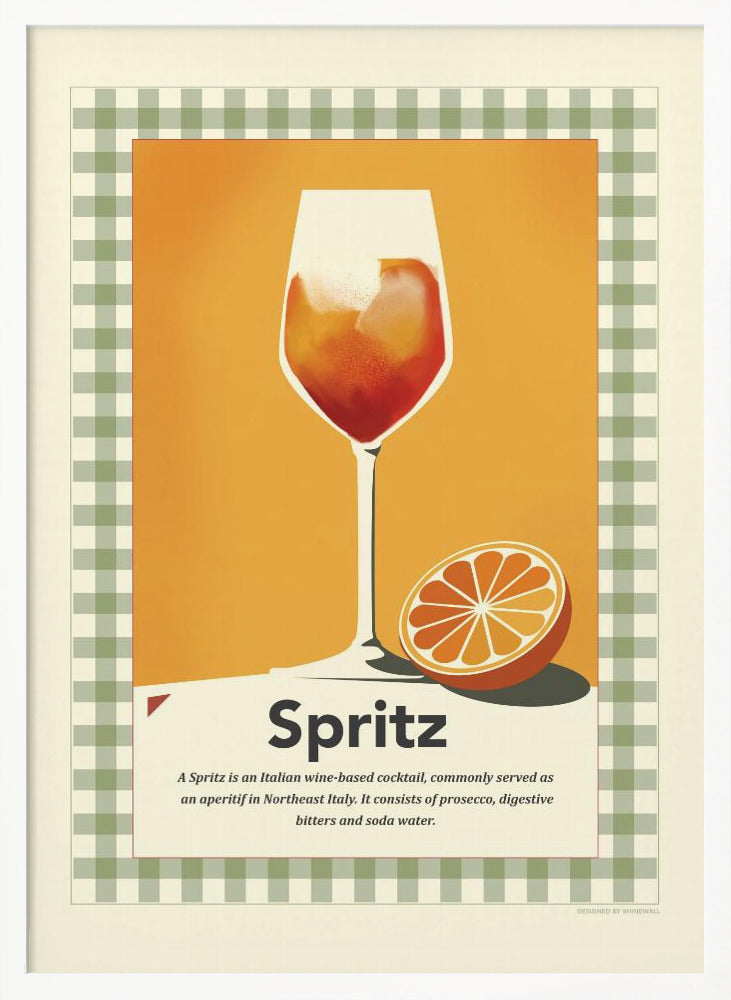 Spritz retro print Poster