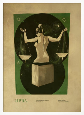 Libra print Poster