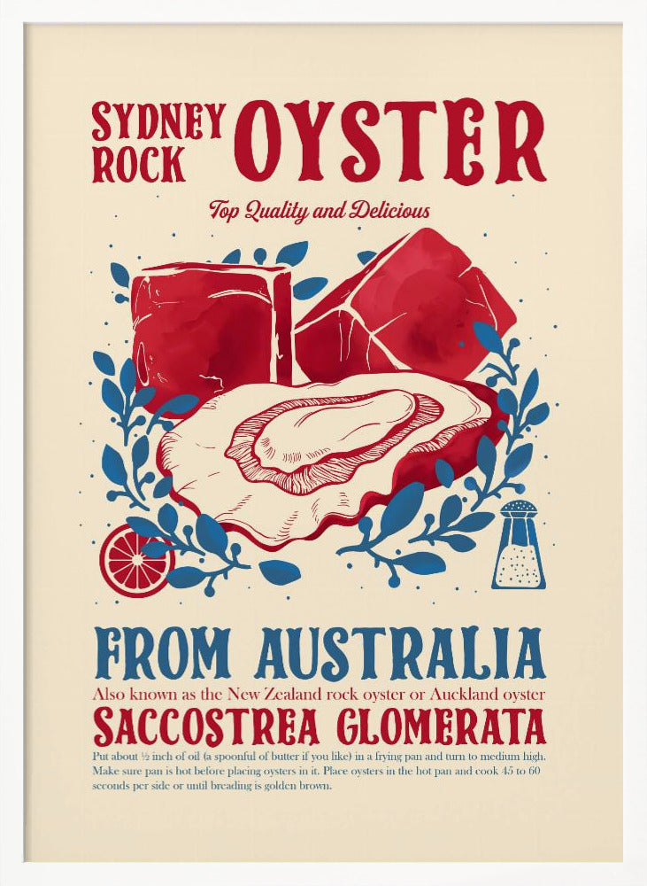 Oyster kitchen decor Poster