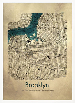 Brooklyn map Poster