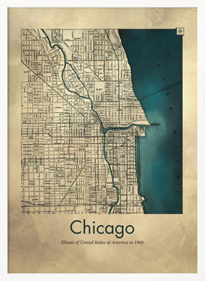 Chicago map Poster