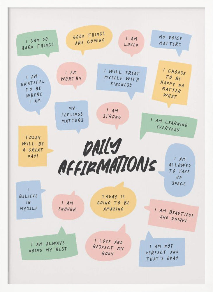 Daily Affirmations Poster