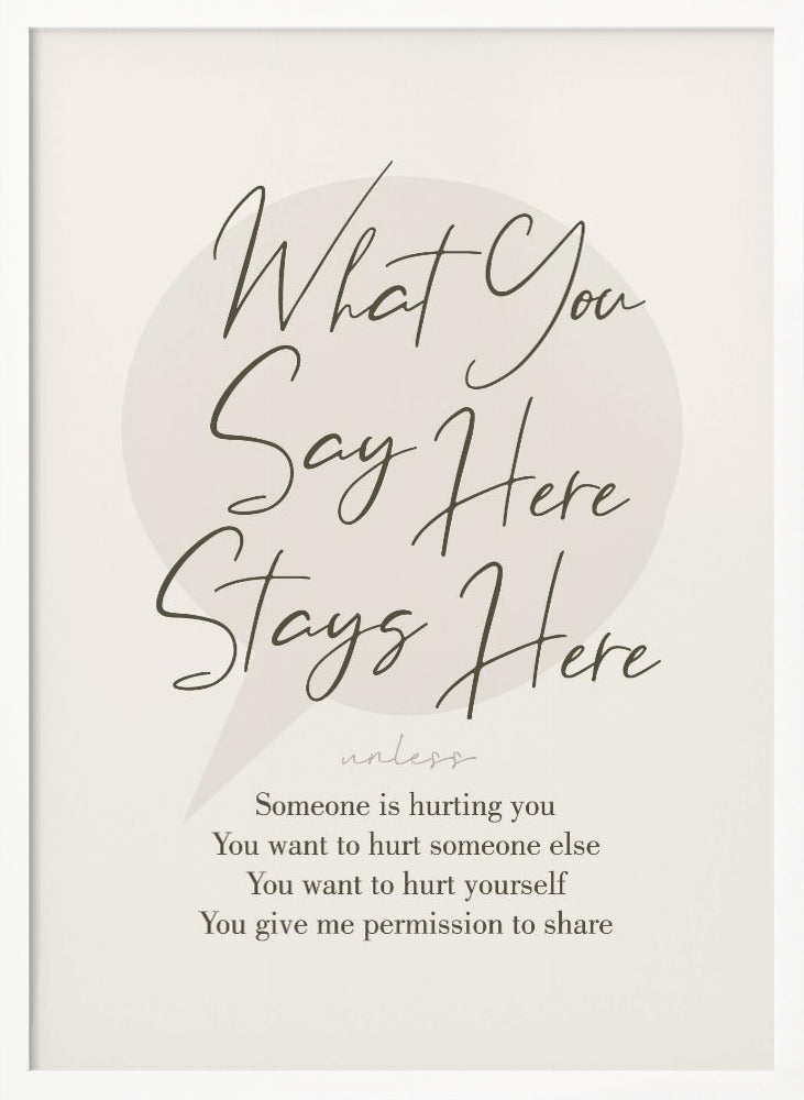 Stays Here No1 Poster