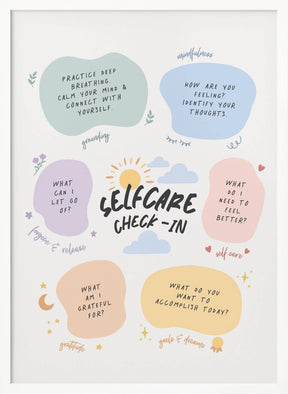 Self Care Checkin Poster