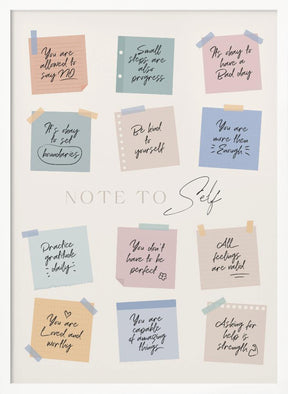 Note To Self Poster