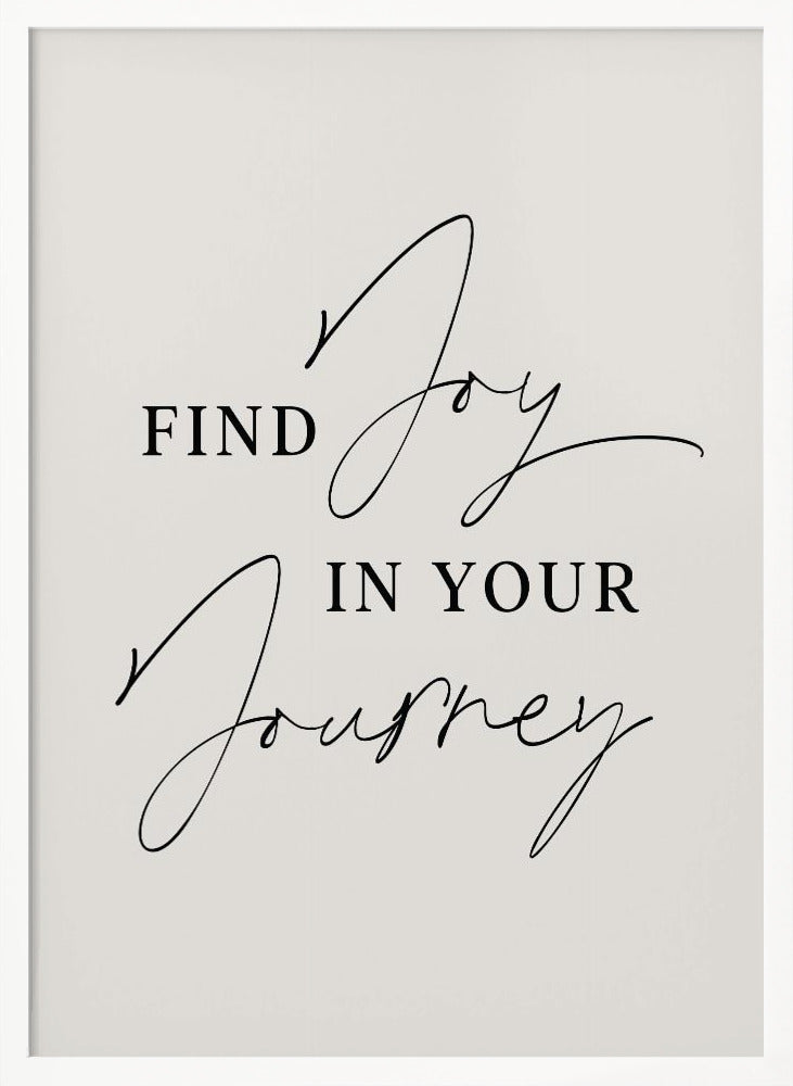 Joy In Journey Poster