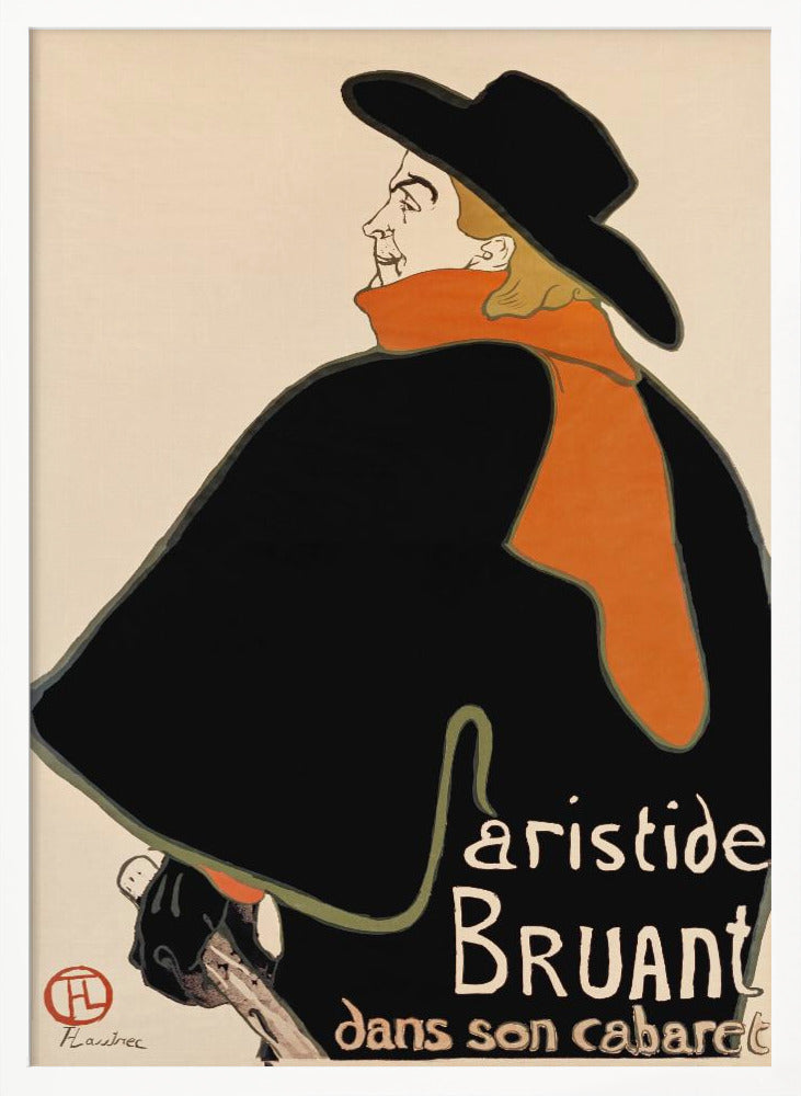 Aristide Bruant In His Cabaret (1893) Poster