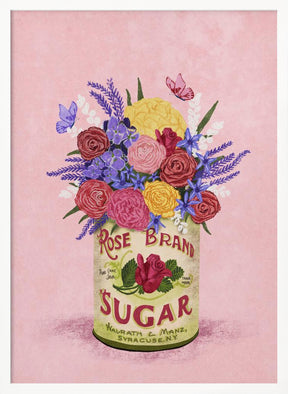 Flowers In a vintage Can Poster