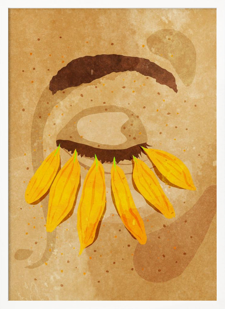 Flower power eye lashes Poster