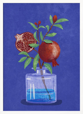 pomegranate in Vase Poster