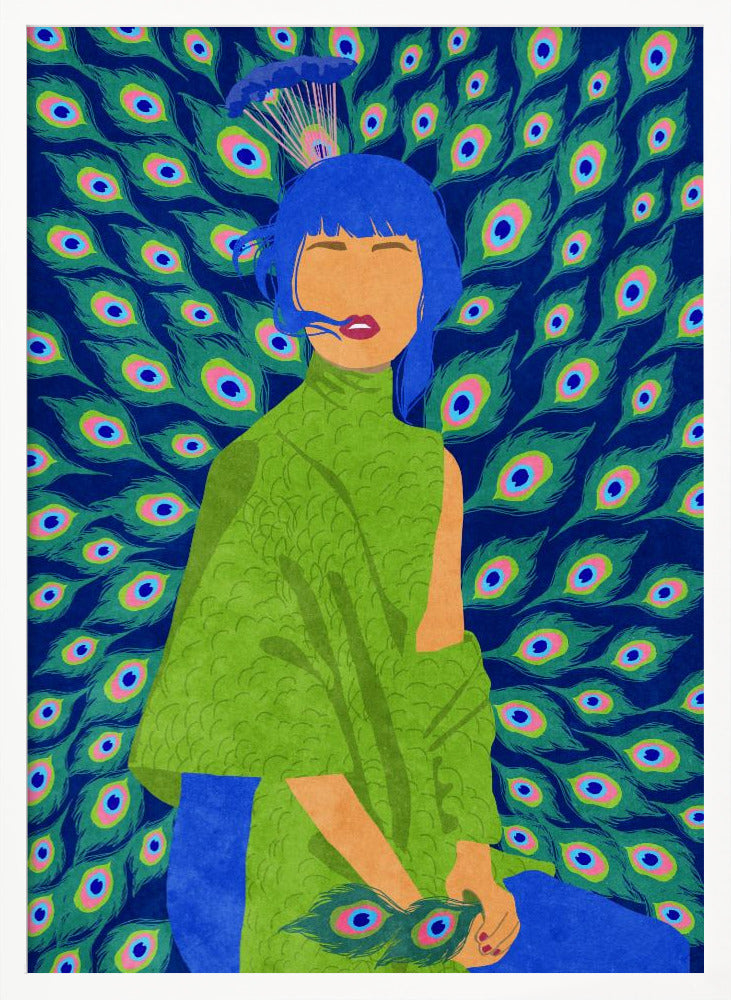 peacock woman Poster