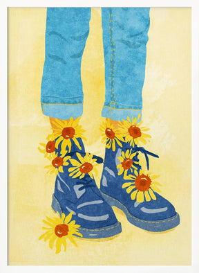 Sunflower Walk Poster